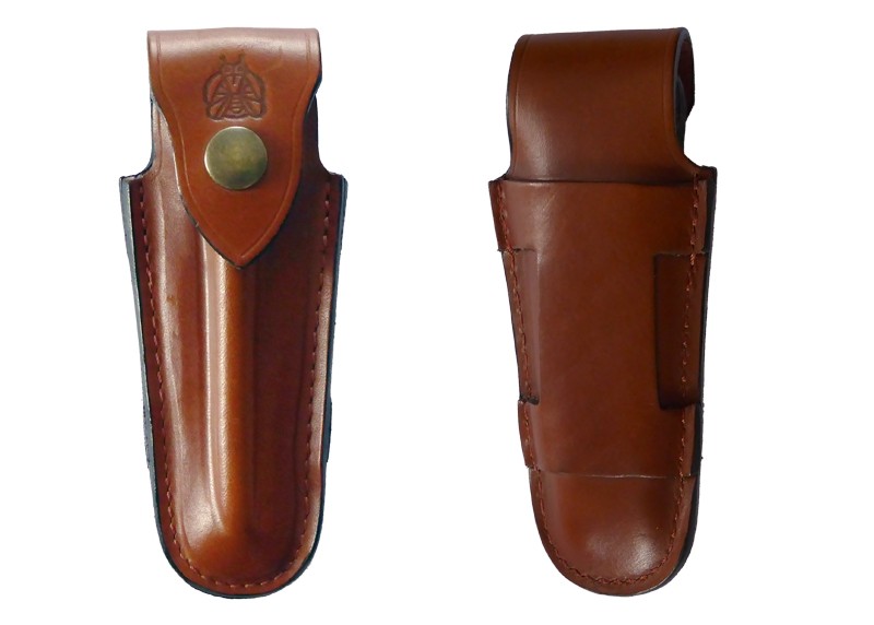 Brown for Rounded laguiole - Accessories and engraving - Brown Leather Case for Rounded Laguiole Knife - 34.8