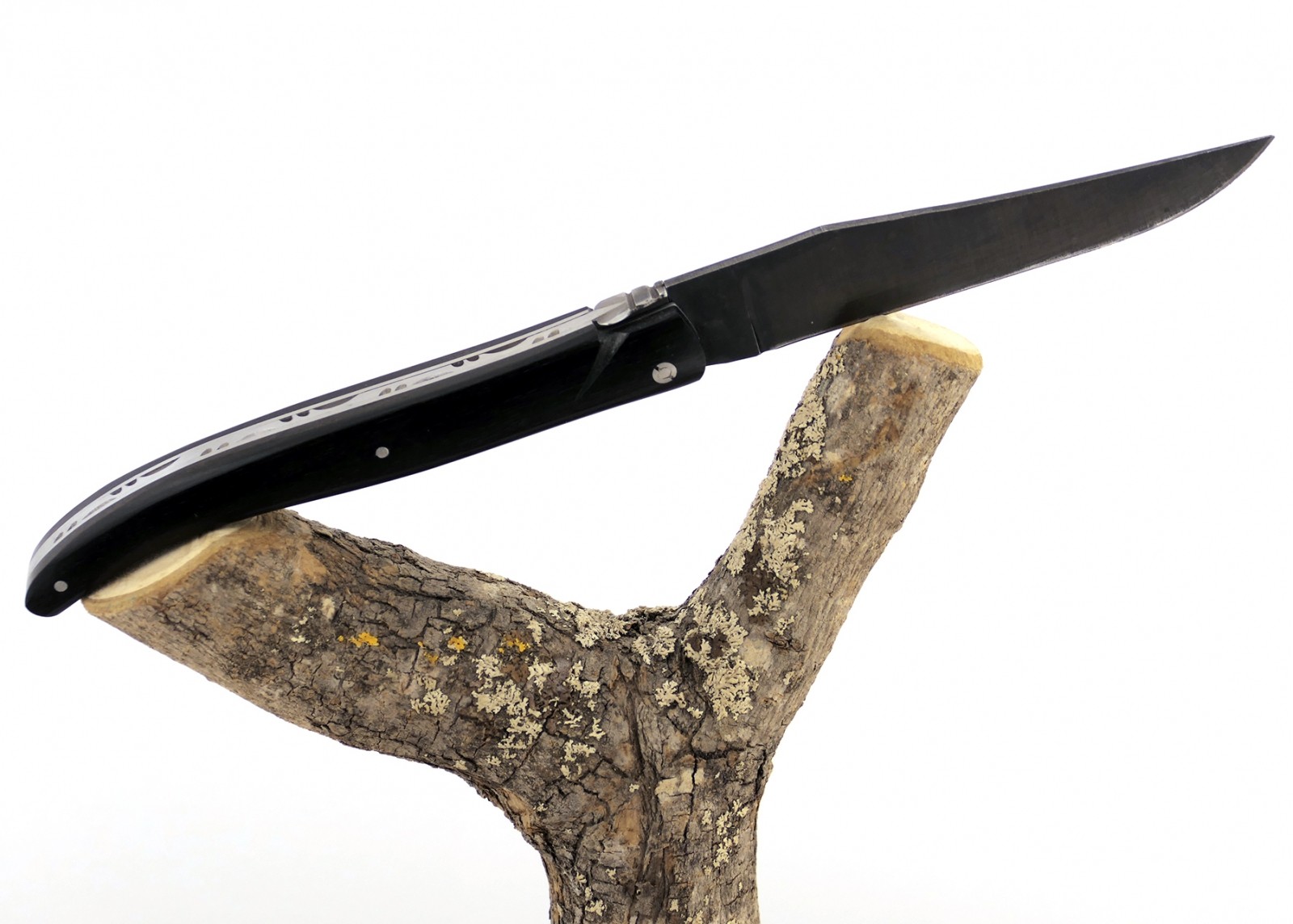Forged laguiole knife, Cameroun Ebony Wood Full Handle. image 7