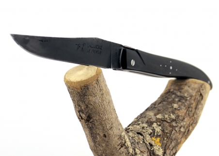 Forged laguiole knife, Cameroun Ebony Wood Full Handle. image 9