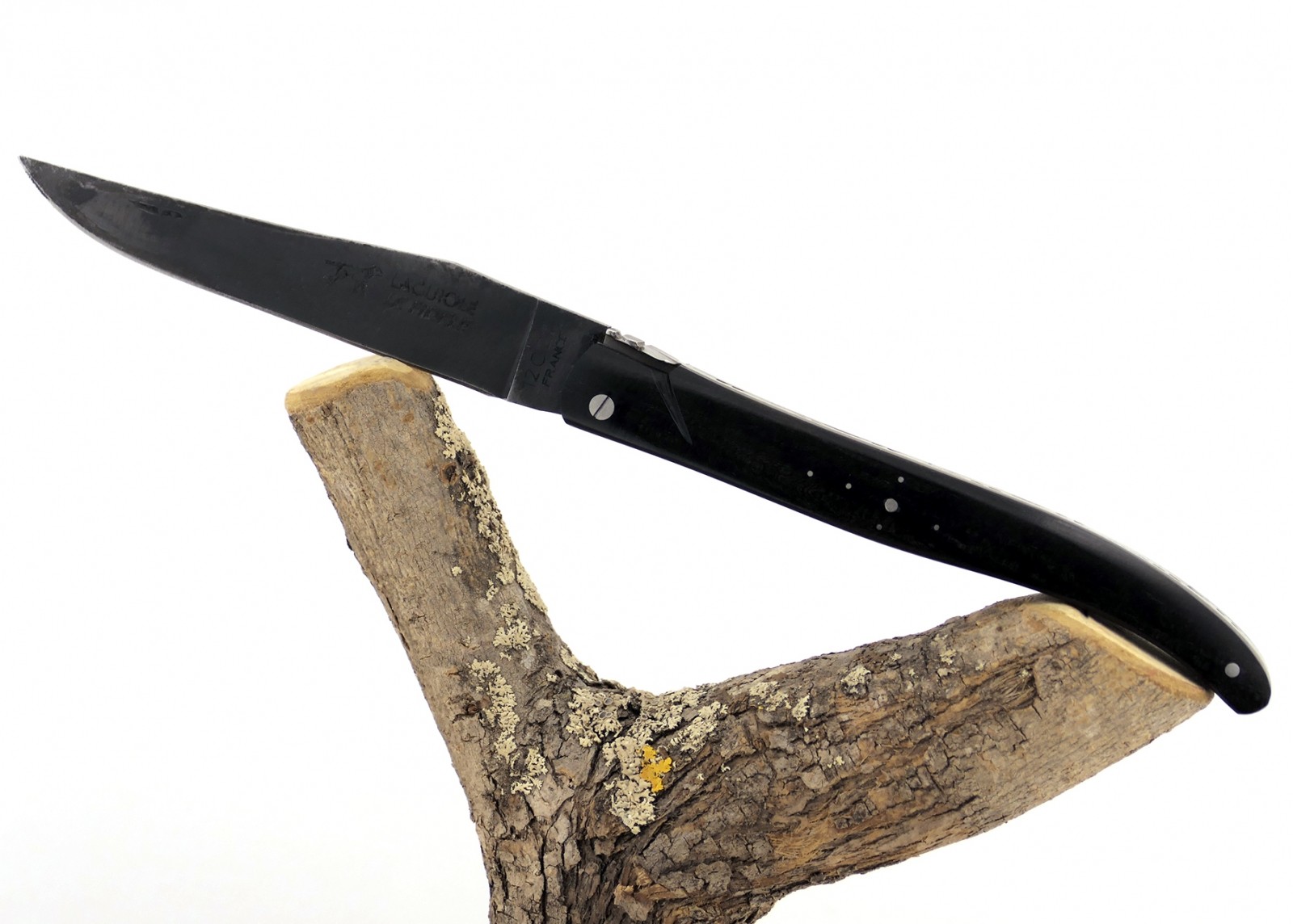 Forged laguiole knife, Cameroun Ebony Wood Full Handle. image 11