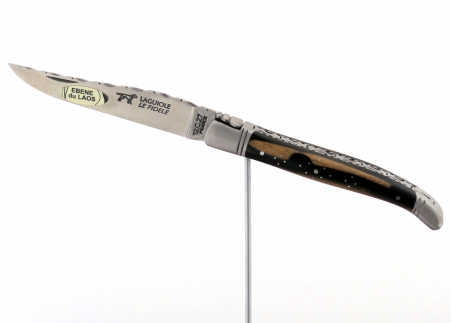 Laguiole knives prestige editionwith royal ebony wood handle and stainless steel bolsters