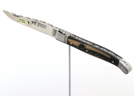 Laguiole knives prestige editionwith royal ebony wood handle and stainless steel bolsters