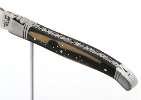 Laguiole knives prestige editionwith royal ebony wood handle and stainless steel bolsters