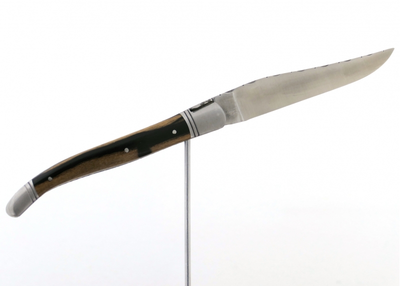 Laguiole knives prestige editionwith royal ebony wood handle and stainless steel bolsters