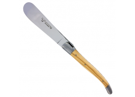 This butter knife elegantly combines traditional craftsmanship with the natural beauty of olive wood. Practical, refined, and cu