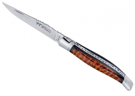 Ebony and amourette wood - Rounded Laguiole Knives - Laguiole folding knife - Rounded edition   Handle made with Ebony and amour