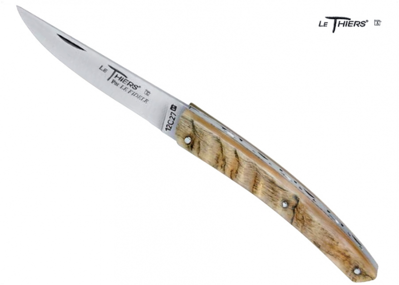 Thiers - corne de cerf - Couteau "le Thiers" - Couteau régional "le Thiers"   Manche en Corne de cerf Sans mitre Ressort Classiq