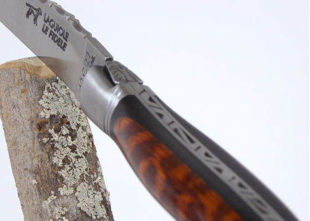 Ebony and amourette wood - Rounded Laguiole Knives - Laguiole folding knife - Rounded edition   Handle made with Ebony and amour