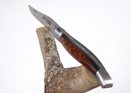 Ebony and amourette wood - Rounded Laguiole Knives - Laguiole folding knife - Rounded edition   Handle made with Ebony and amour
