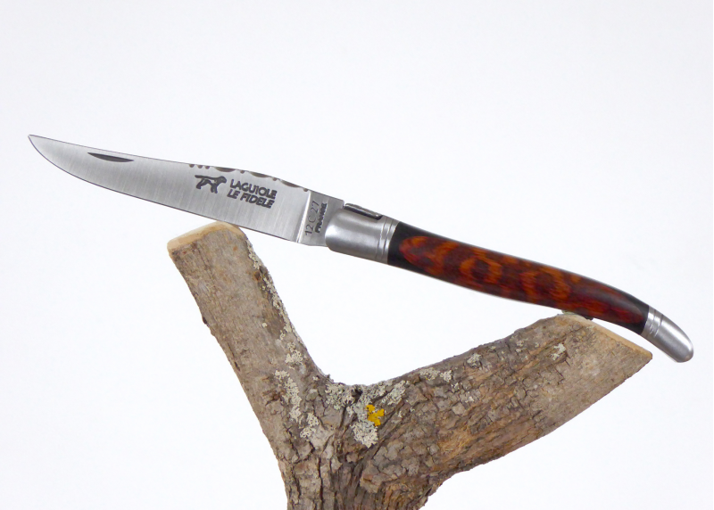 Ebony and amourette wood - Rounded Laguiole Knives - Laguiole folding knife - Rounded edition   Handle made with Ebony and amour