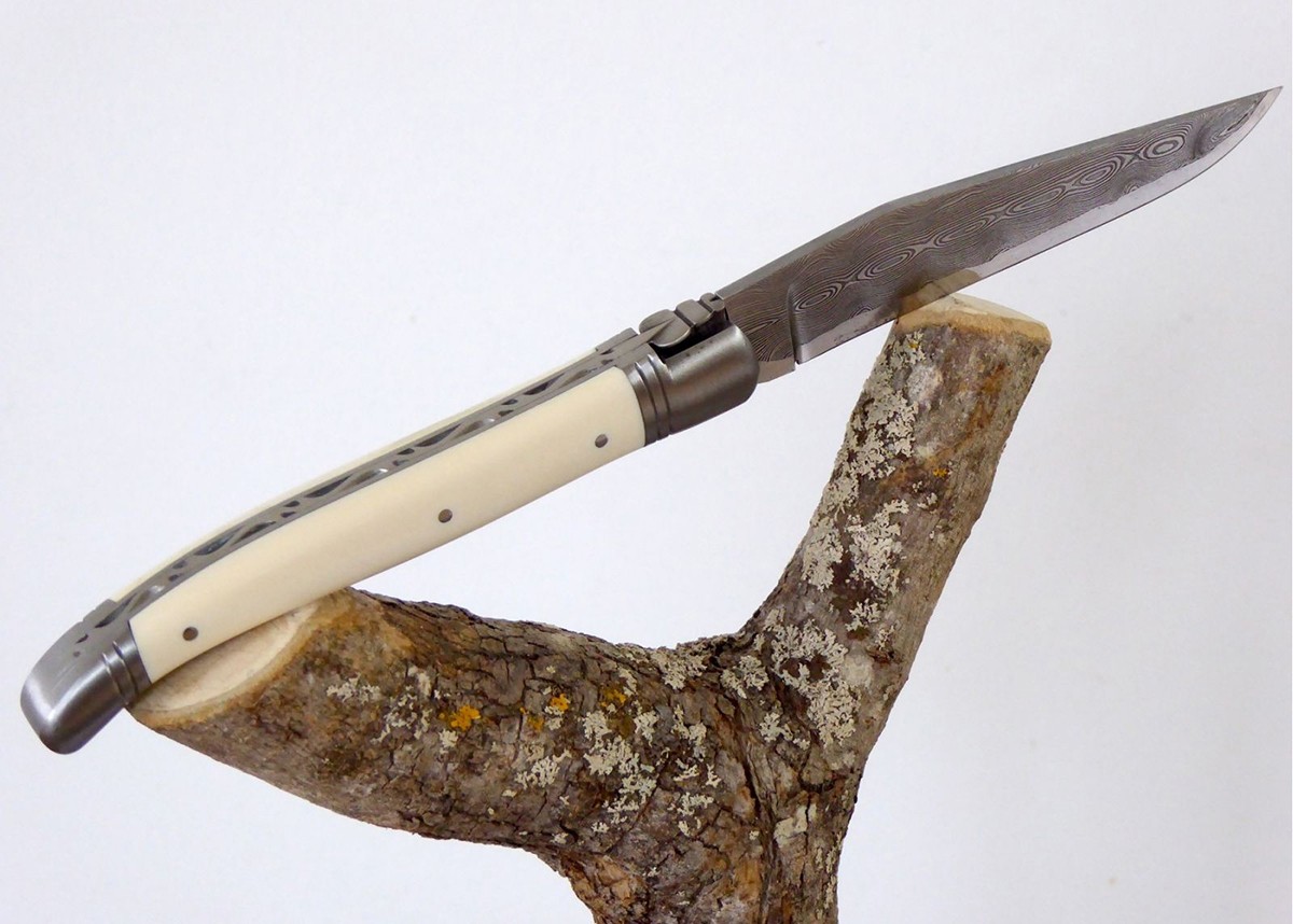 Ivory of Mammoth - Laguiole «Savage» Collection - Laguiole folding knife - Savage edition   Handle made with Mammoth Ivory 2 sta