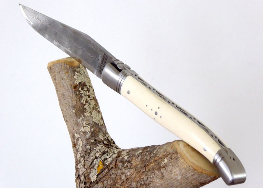 Ivory of Mammoth - Laguiole «Savage» Collection - Laguiole folding knife - Savage edition   Handle made with Mammoth Ivory 2 sta