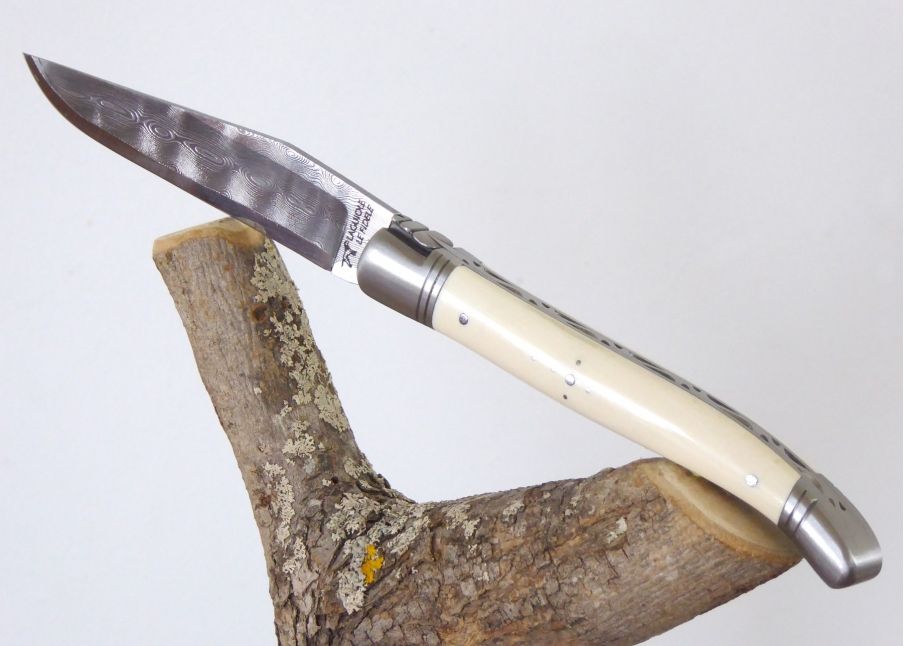 Ivory of Mammoth - Laguiole «Savage» Collection - Laguiole folding knife - Savage edition   Handle made with Mammoth Ivory 2 sta