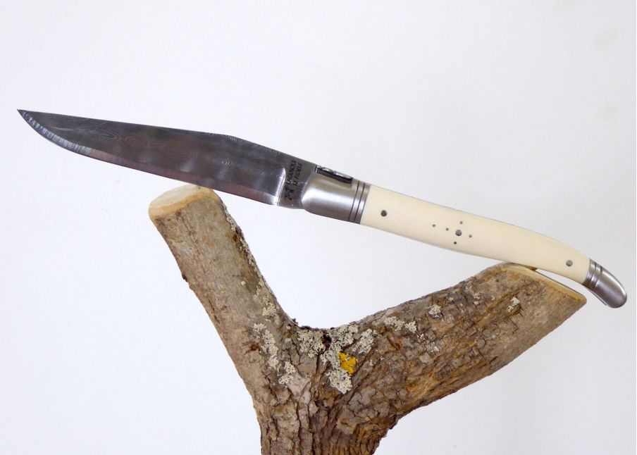 Ivory of Mammoth - Laguiole «Savage» Collection - Laguiole folding knife - Savage edition   Handle made with Mammoth Ivory 2 sta