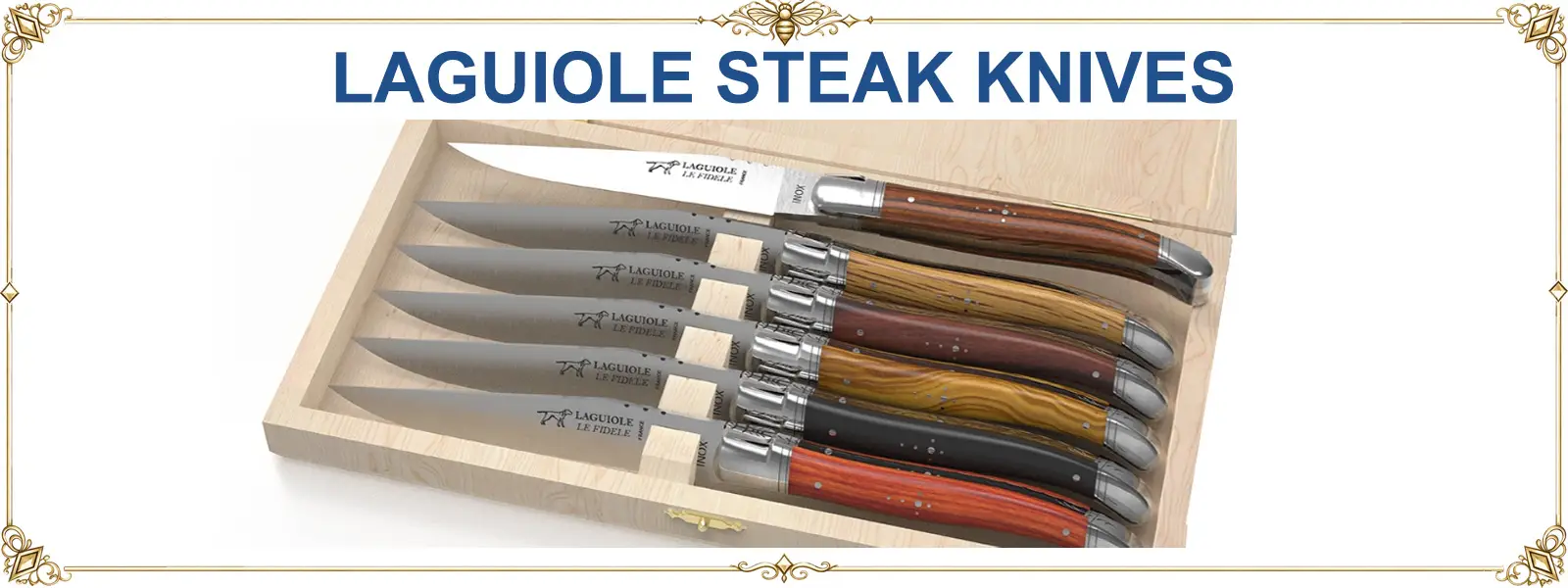 Laguiole steack knives set